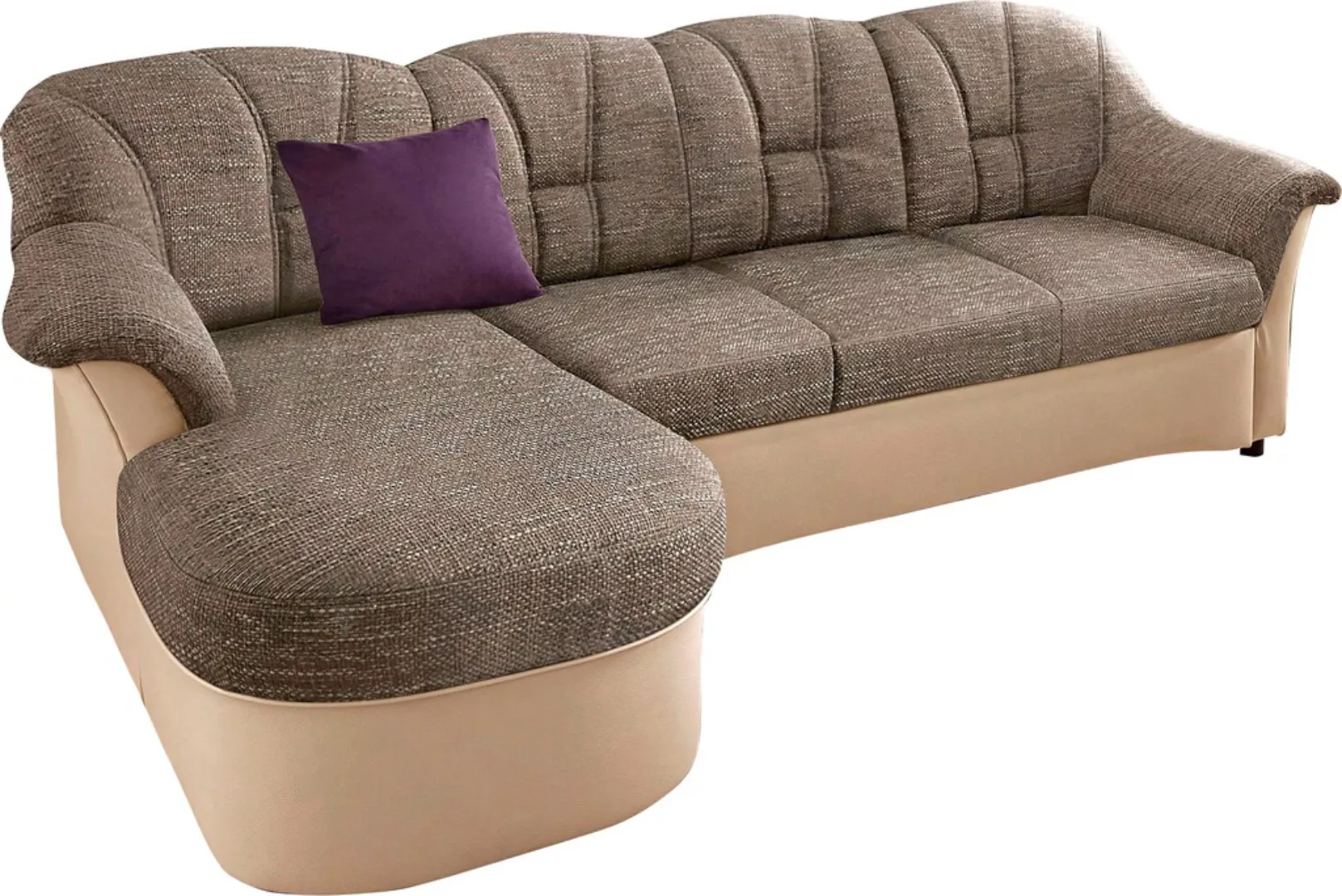 DOMO collection Ecksofa »Flores Schlafsofa, B/T/H: 233/142/86 cm, L-Form«, günstig online kaufen