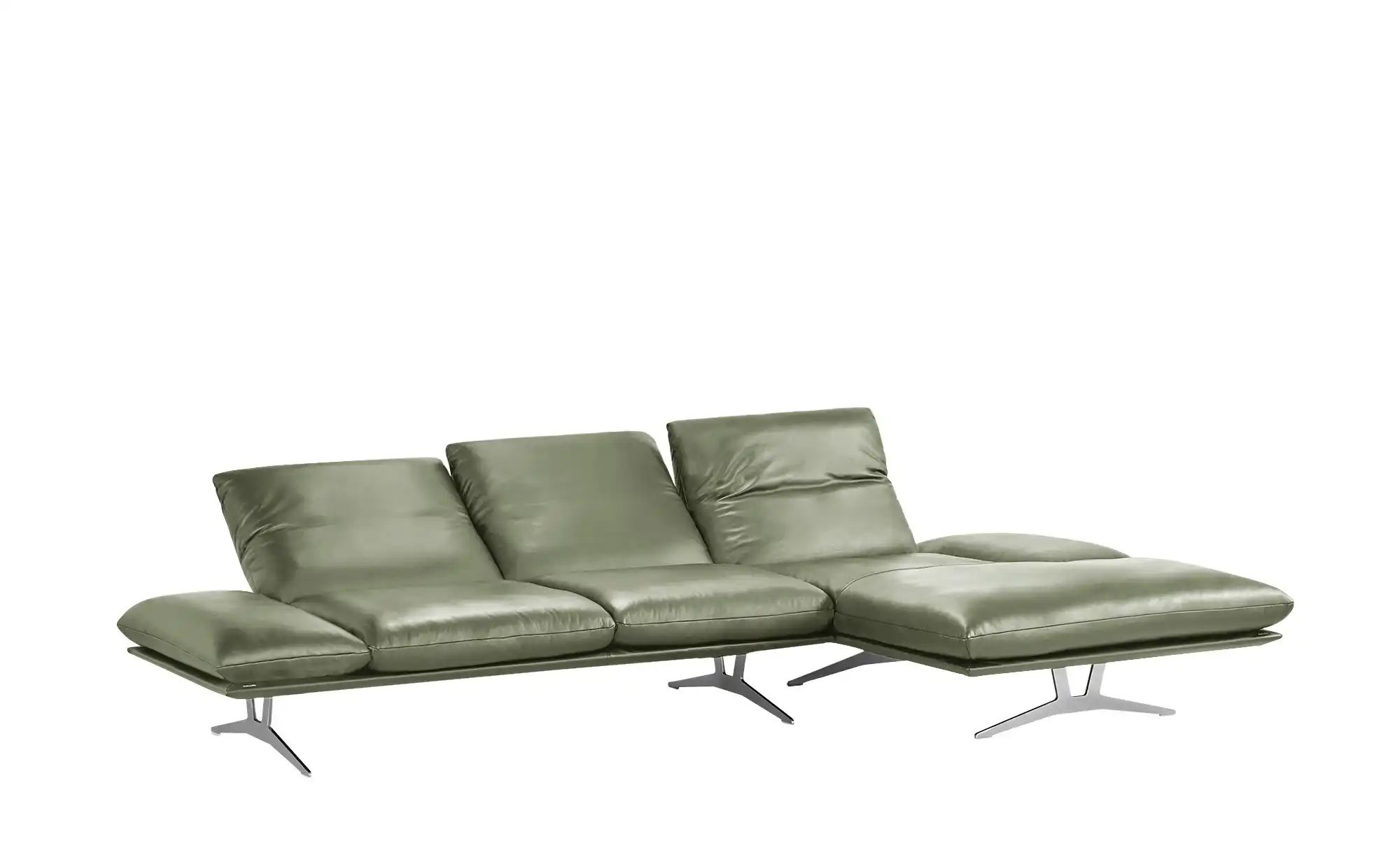 KOINOR Ecksofa Echtleder Francis ¦ grün ¦ Maße (cm): B: 314 H: 93 T: 159 Po günstig online kaufen