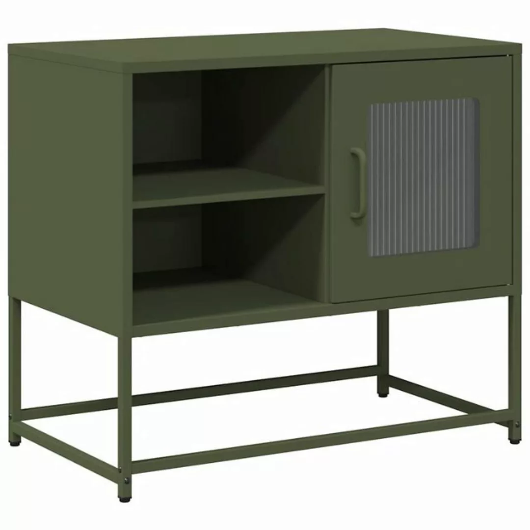 vidaXL Schrankmodule TV-Schrank Olivgrün 68x39x60,5 cm Stahl günstig online kaufen