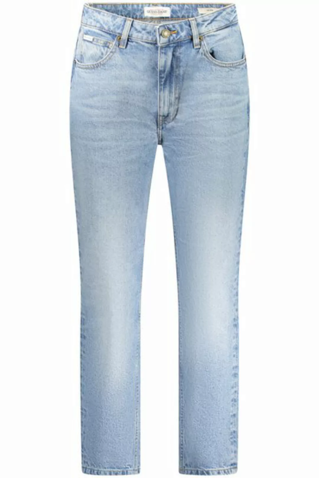 GUESS JEANS 5-Pocket-Jeans Trendige Blaue Mom-Jeans für Damen mit Ausgewasc günstig online kaufen