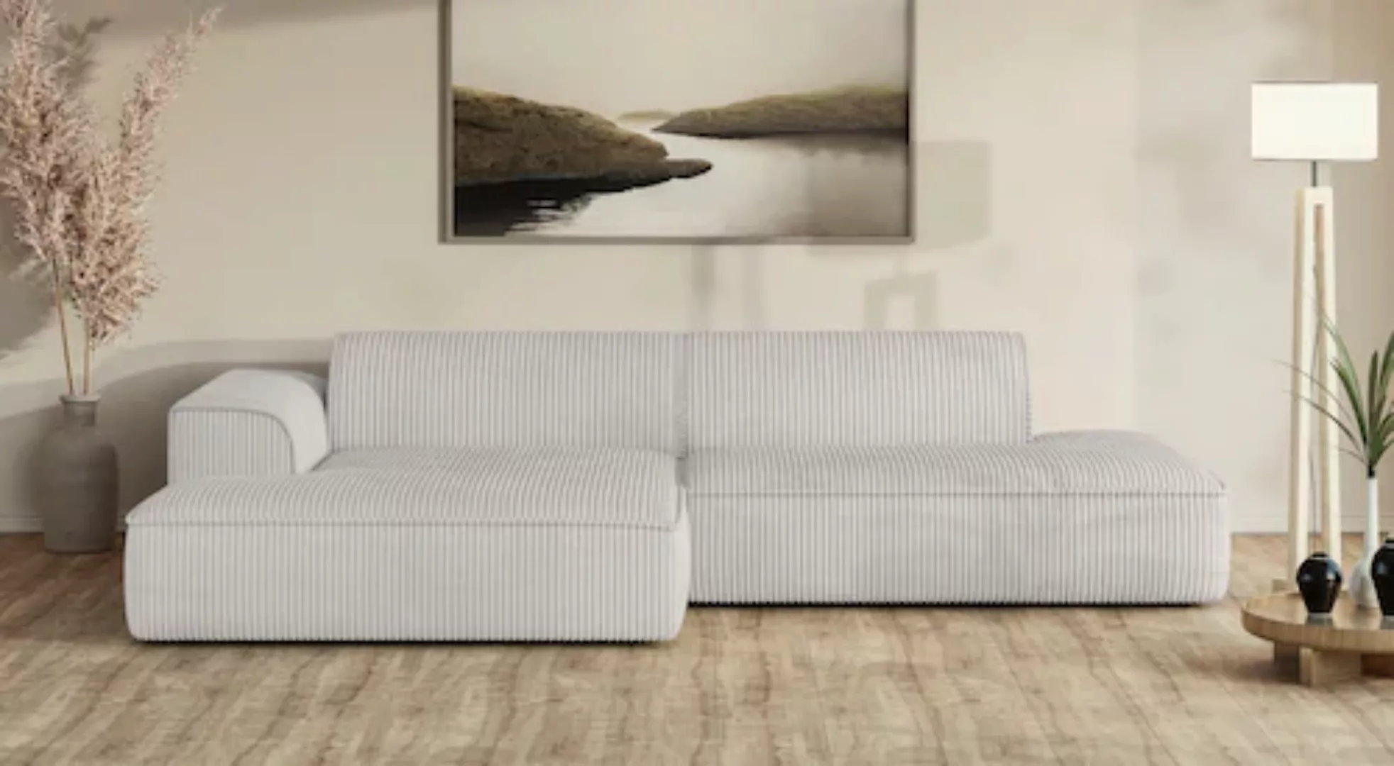 andas Ecksofa "TORSTAD", extra große Recamiere im loungigen Stil, in Bouclé günstig online kaufen