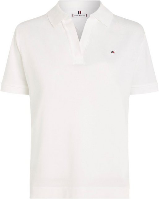 Tommy Hilfiger Poloshirt RLX OPEN PLACKET LYOCELL POLO SS mit Logostickerei günstig online kaufen