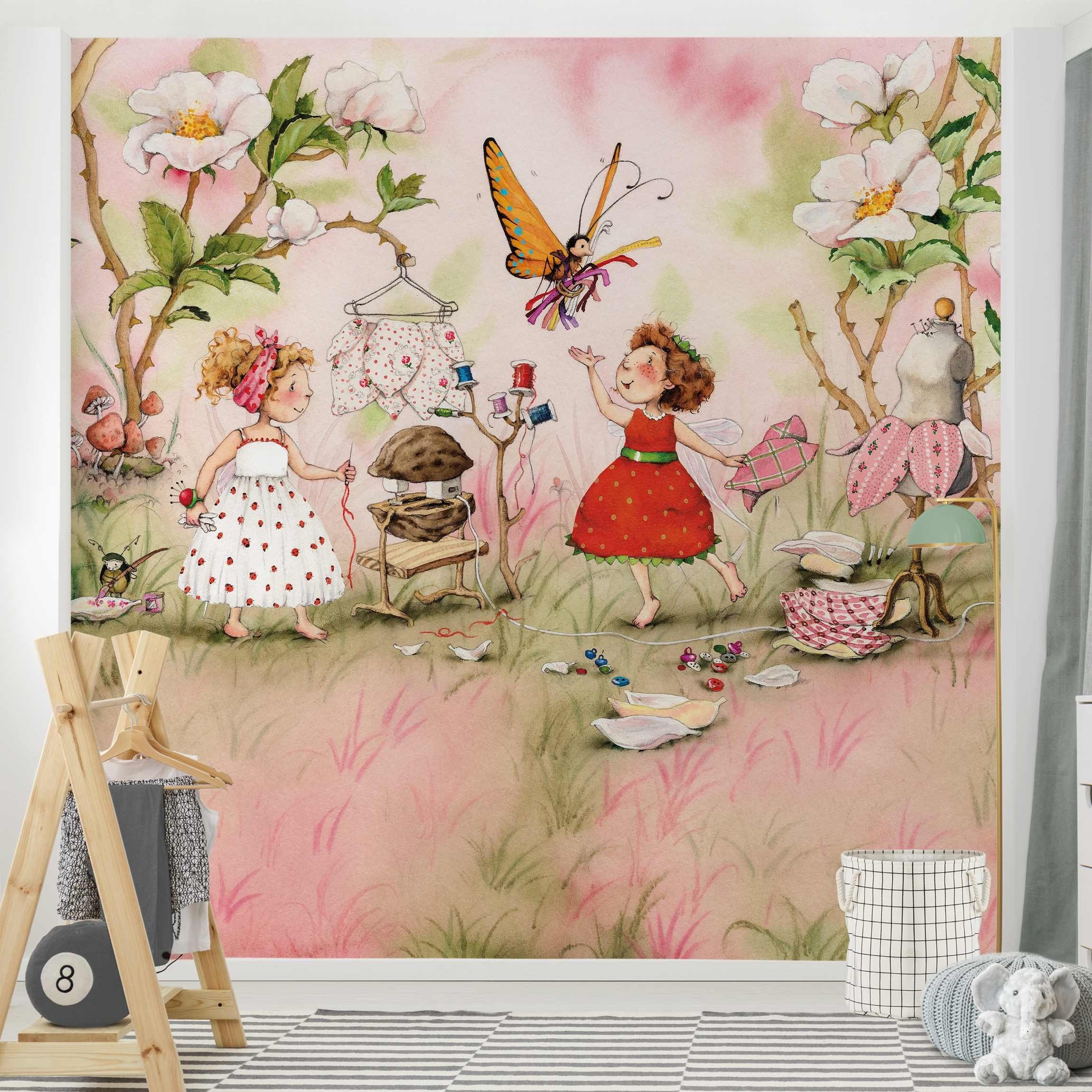 Bilderdepot24 Kindertapete Kinderzimmer Erdbeerinchen Erdbeerfee Kinder günstig online kaufen