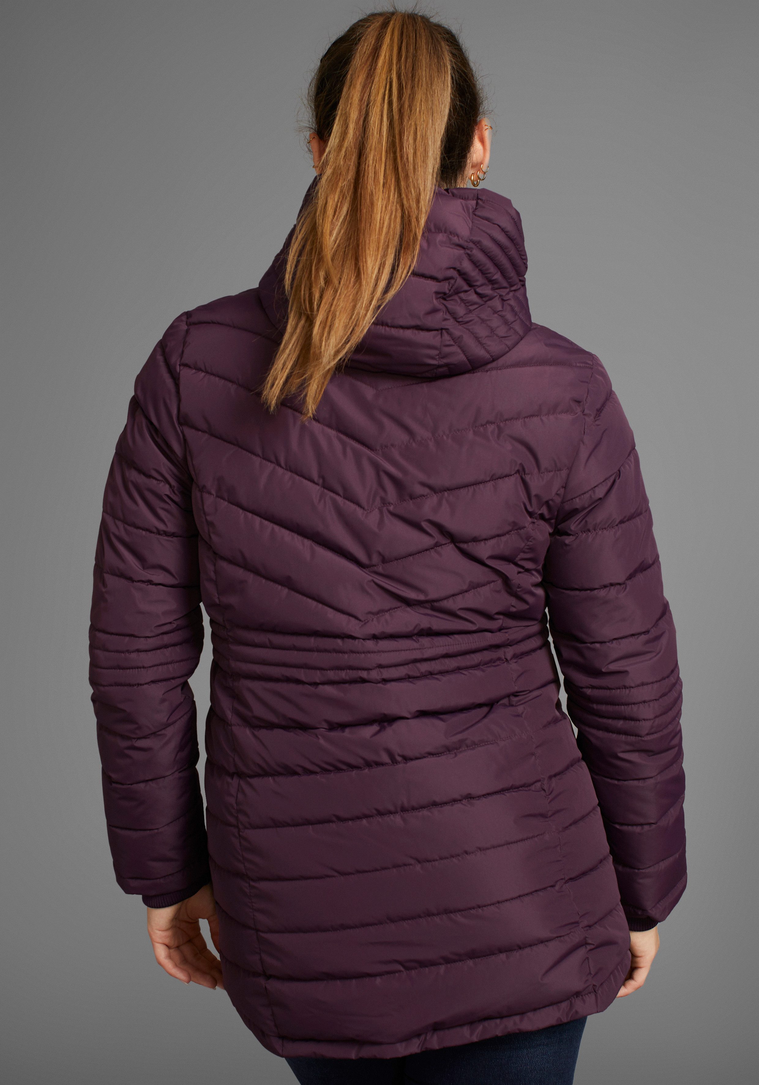 Polarino Steppjacke, mit Kapuze, für Übergang und kühle Tage, atmungsaktiv, günstig online kaufen