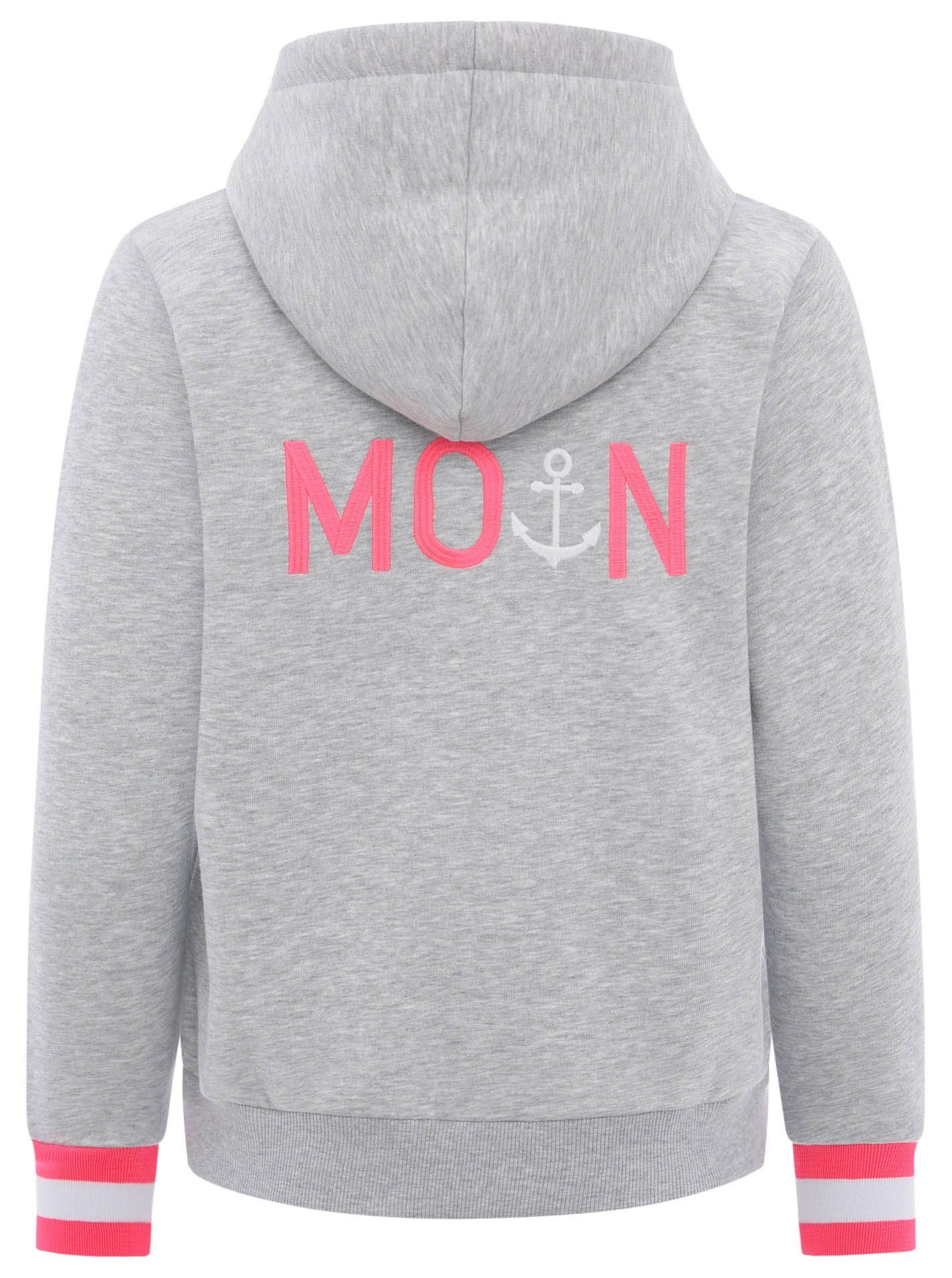 Zwillingsherz Kapuzensweatjacke Regular Fit, Stickerei, Reißverschluss, günstig online kaufen