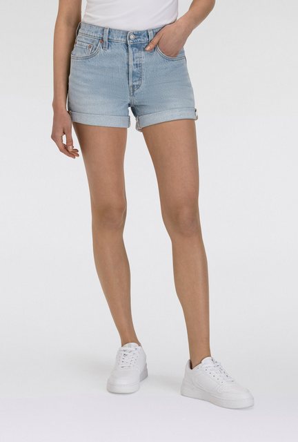 Levi's® Jeansshorts 501 Short Long Mit Knopfverschluss und krempelbarem Sau günstig online kaufen