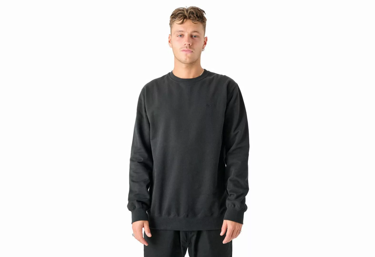 Cleptomanicx Sweater Crewneck Ligull - black günstig online kaufen