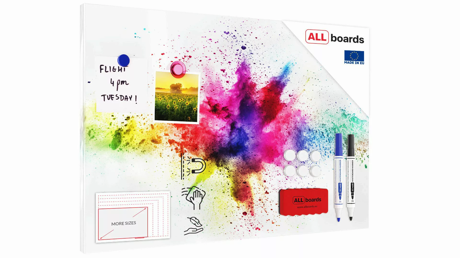 ALLboards Magnettafel ALLboards Metallische Magnettafel HOLI-FESTIVAL günstig online kaufen