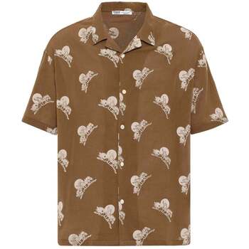 Dandalo  Hemdbluse Jaap Oversize Print Detailed Lapel Collar Short Sleeve S günstig online kaufen