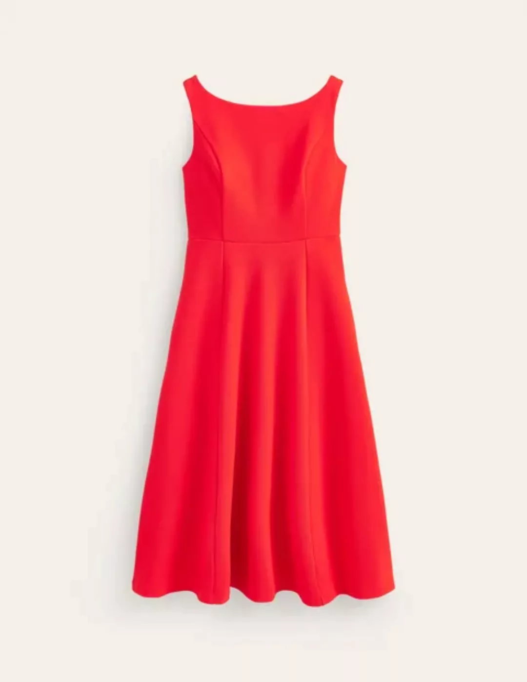 Scarlet Ottoman-Kleid aus Ponte Damen Boden, Flammenrot günstig online kaufen