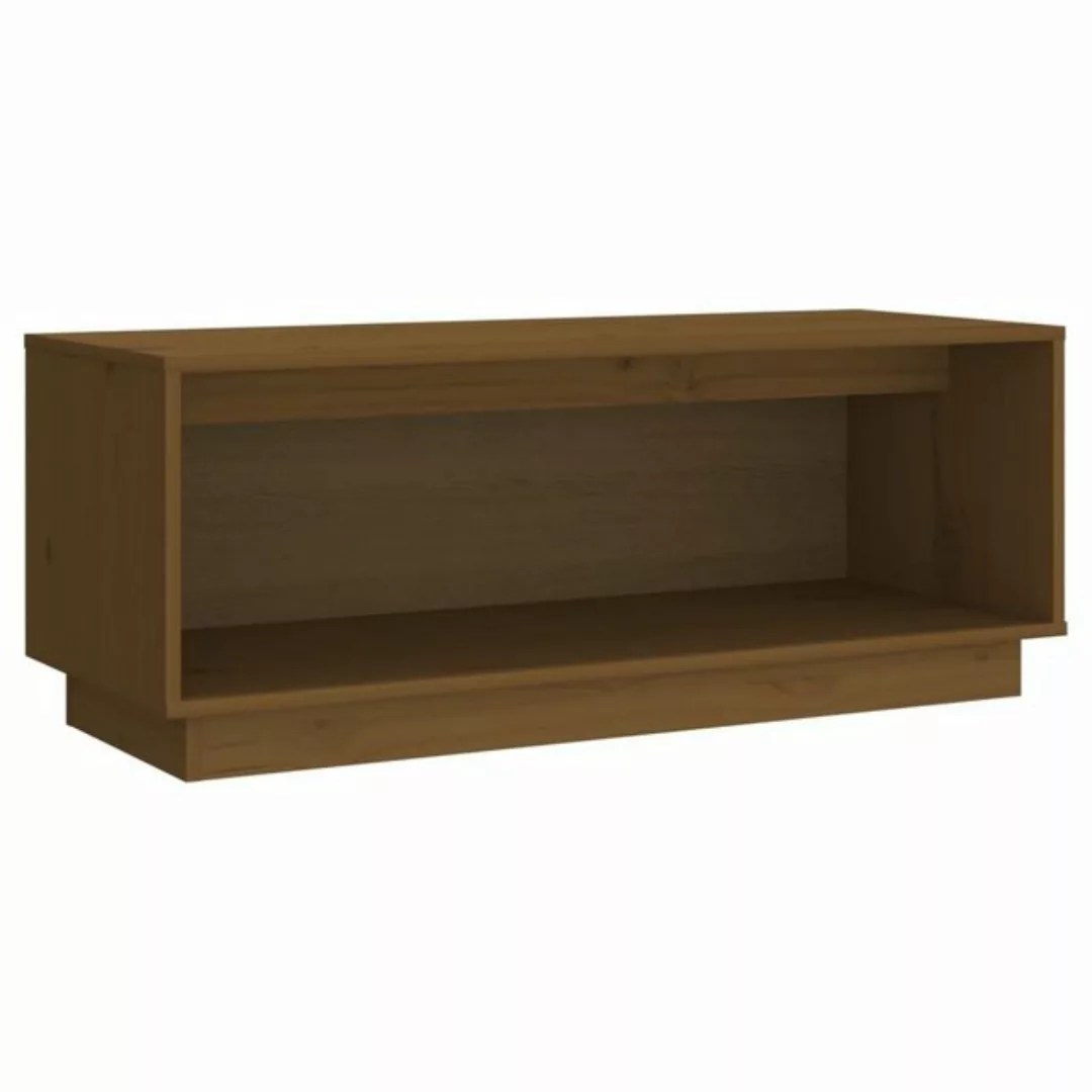 vidaXL TV-Schrank TV-Schrank Honigbraun 90x35x35 cm Massivholz Kiefer Lowbo günstig online kaufen