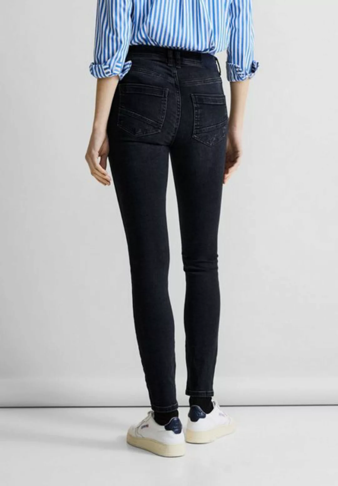 STREET ONE Slim-fit-Jeans, High Waist günstig online kaufen