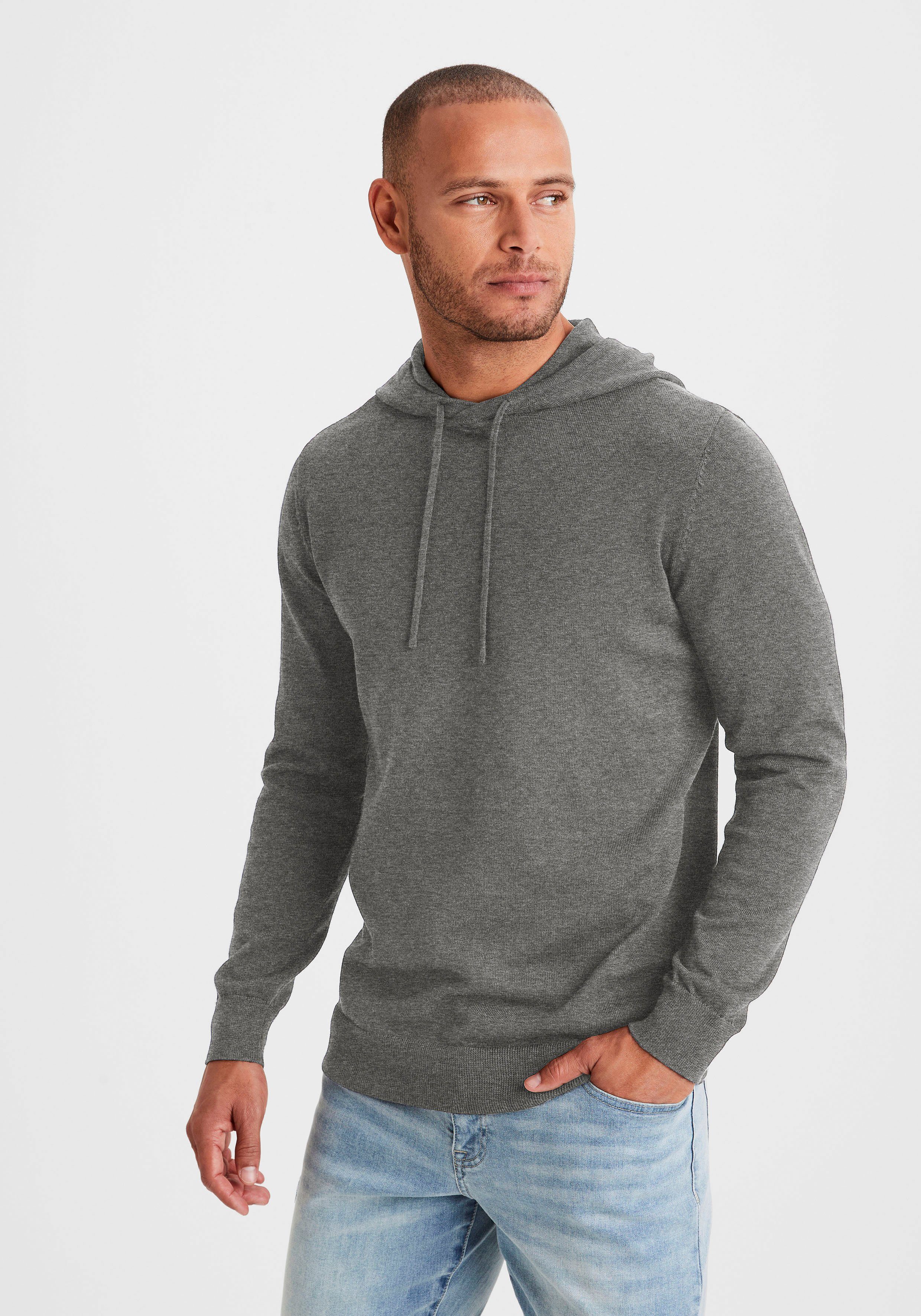 H.I.S Strickpullover "mit Kapuze, Regular Fit,", Pullover mit Rundhals, Fei günstig online kaufen