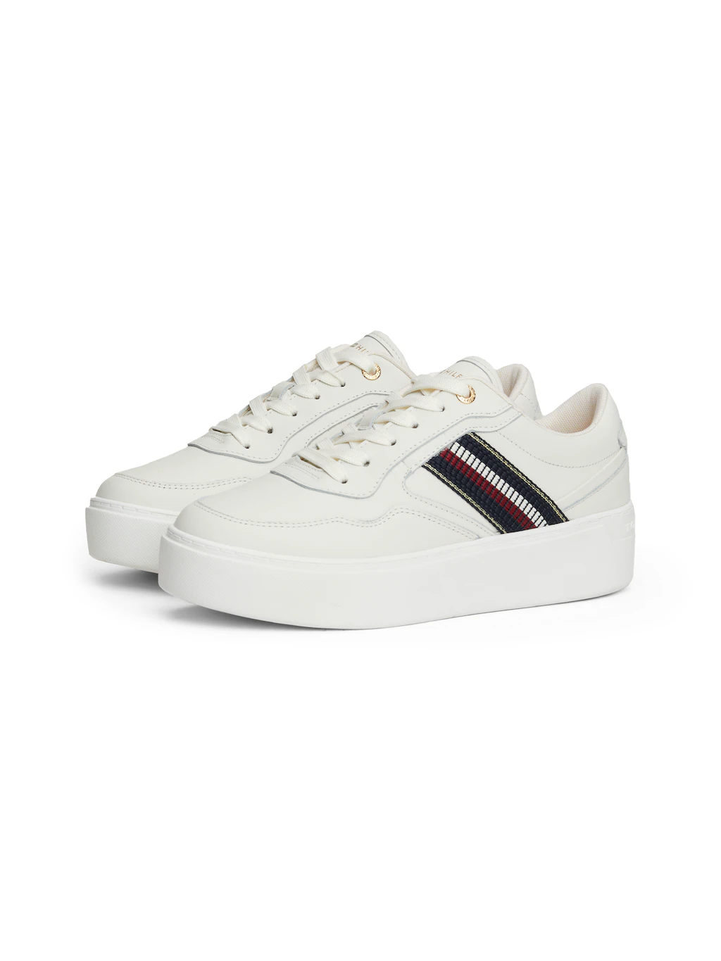 Tommy Hilfiger Plateausneaker "STRIPES PLATFORM SNEAKER", Schnürer, Halbsch günstig online kaufen