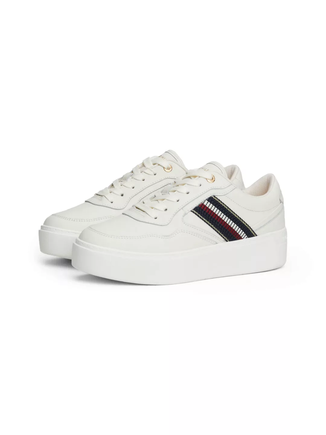 Tommy Hilfiger Plateausneaker "STRIPES PLATFORM SNEAKER", Schnürer, Halbsch günstig online kaufen