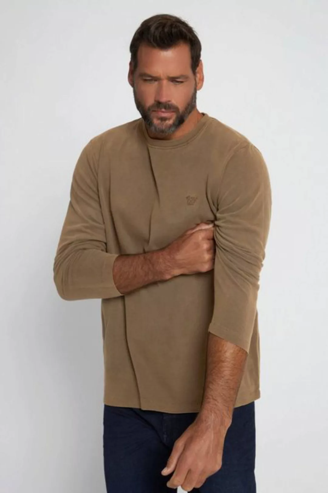 JP1880 T-Shirt Langarmshirt heavy Jersey Rundhals günstig online kaufen