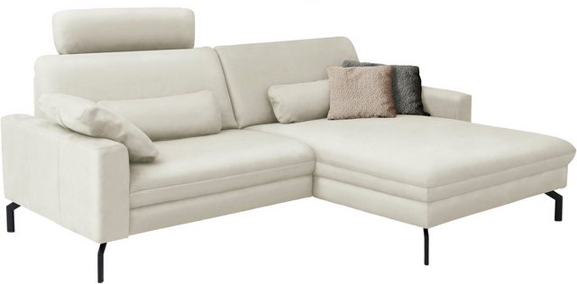 Die PlanBar Ecksofa PN-EM20028 L-Form, wahlweise mit motorischem Canape, Ko günstig online kaufen