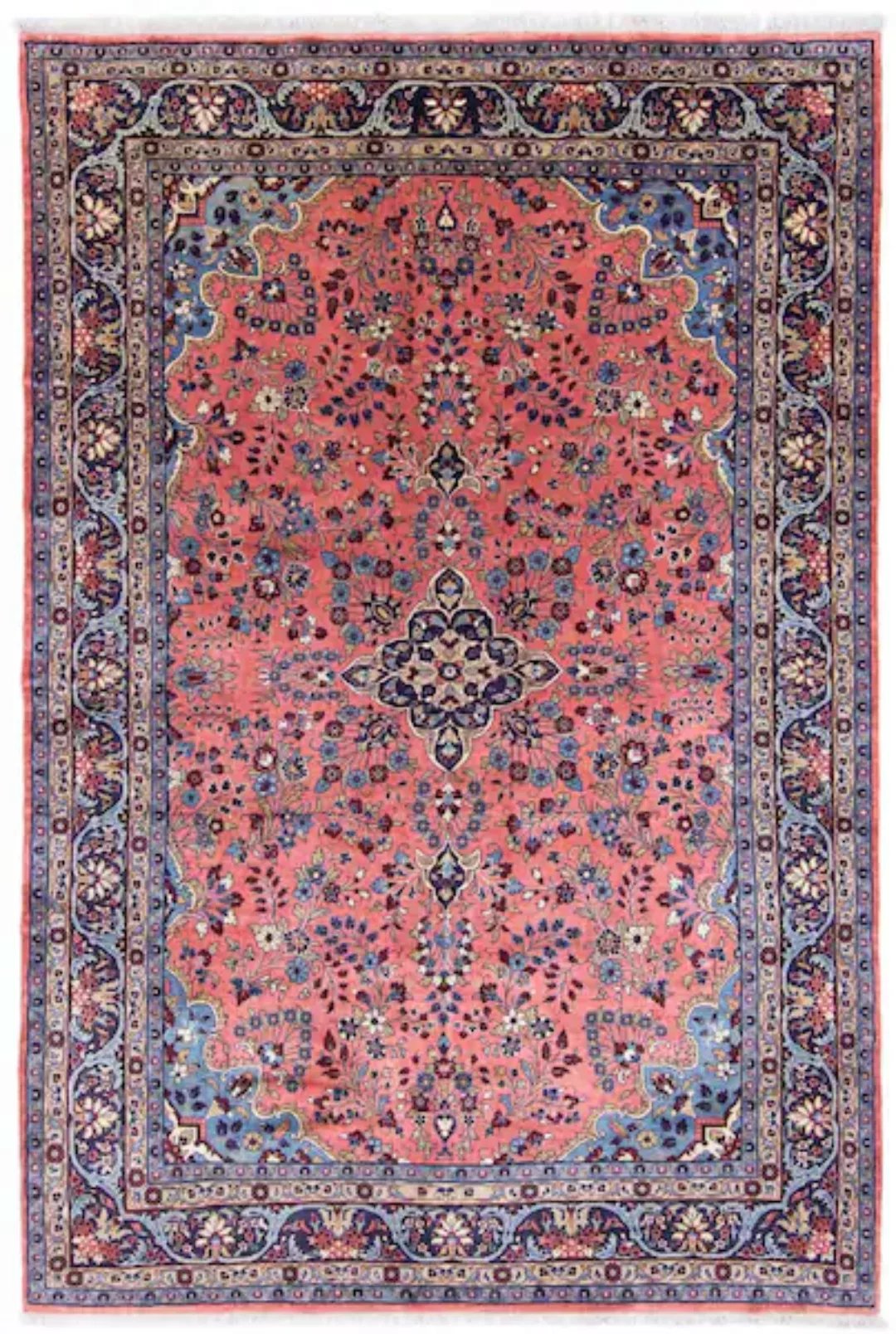 morgenland Wollteppich »Mehraban Medaillon Rosso 298 x 206 cm«, rechteckig günstig online kaufen