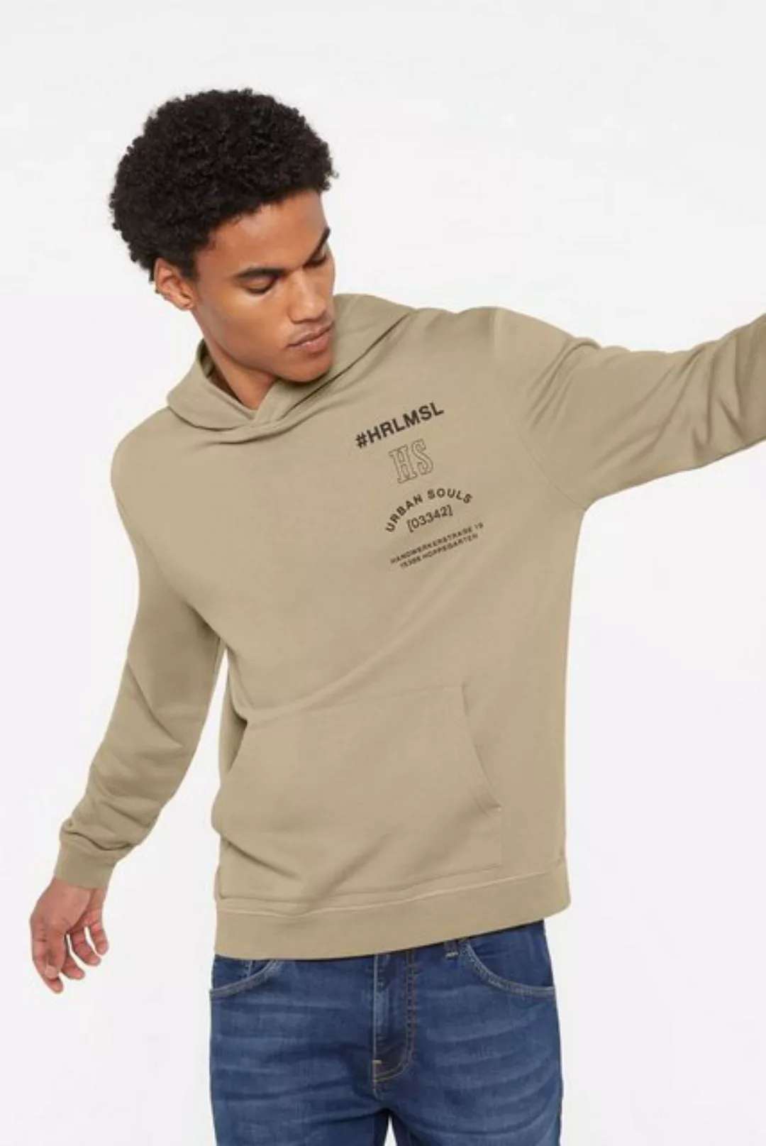 Harlem Soul Kapuzensweatshirt mit Rückenprint günstig online kaufen