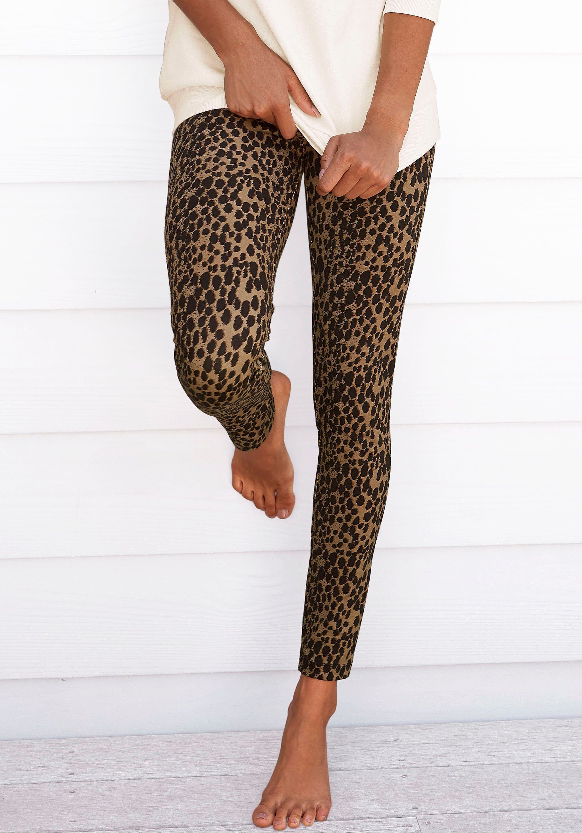 Buffalo Leggings, mit Leoprint günstig online kaufen