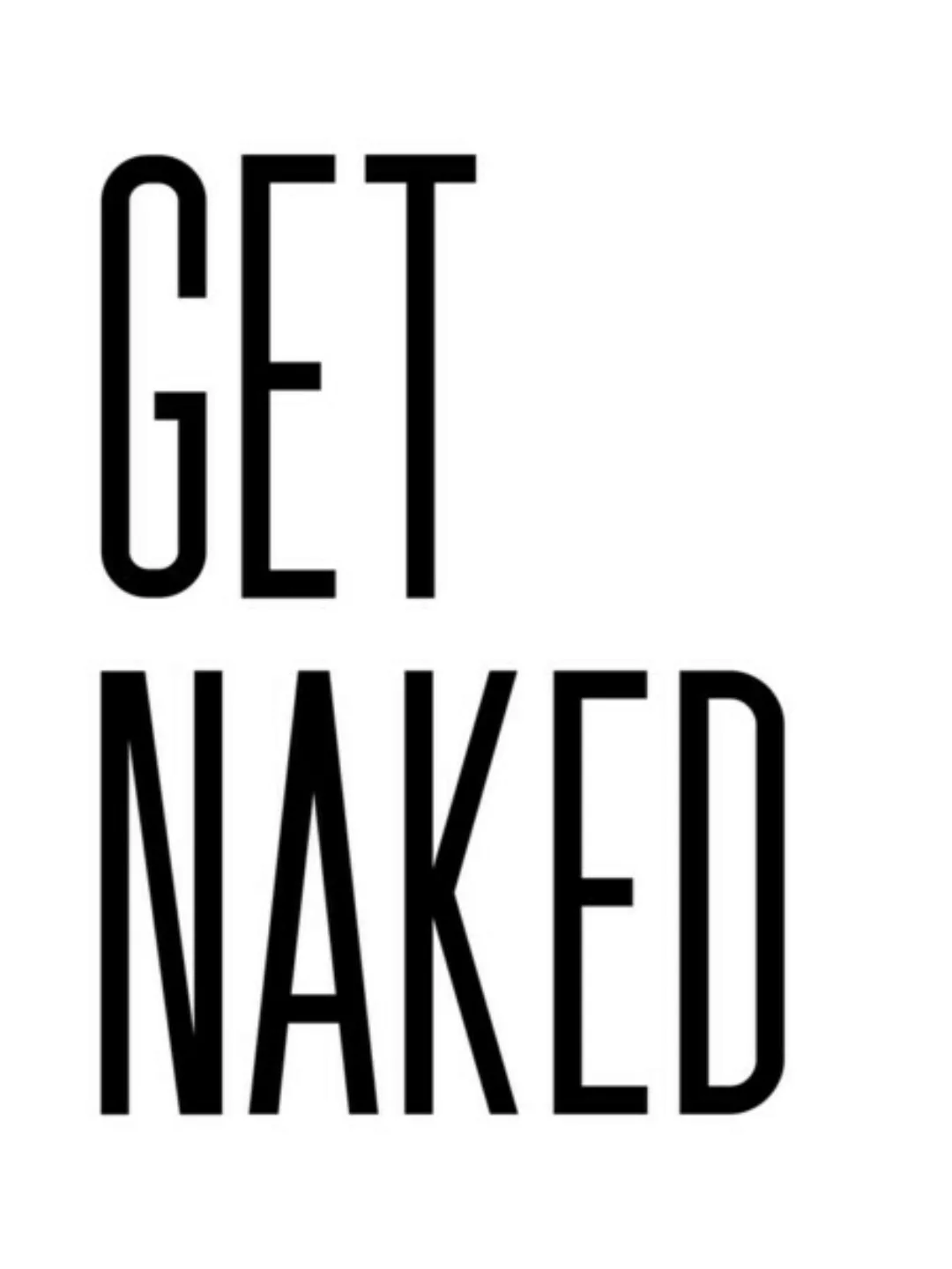 Poster / Leinwandbild - Get Naked No8 günstig online kaufen