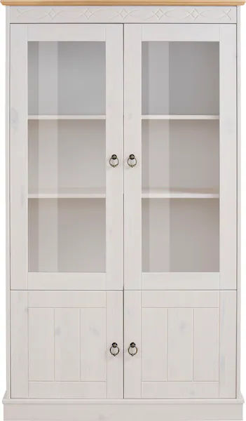 Home affaire Vitrine "Indra", aus massiver Kiefer, FSC, Höhe 145 cm, dezent günstig online kaufen