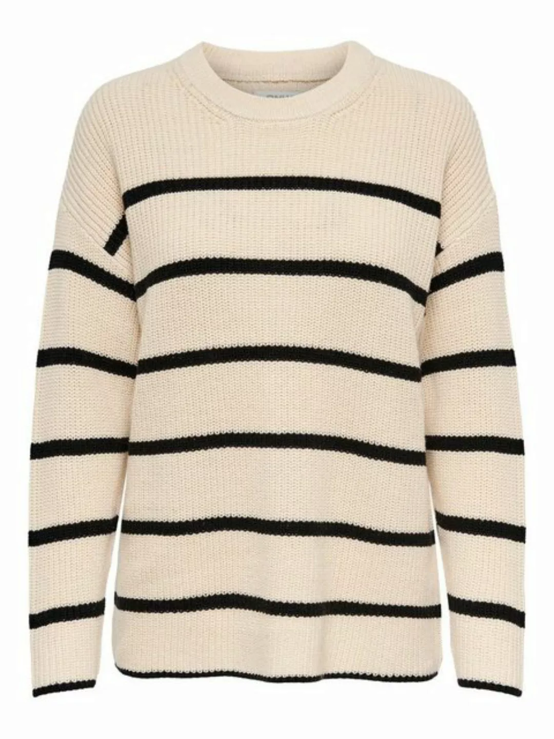 ONLY Rundhalspullover ONLPERNILLE LS STRIPE O-NECK KNT NOOS günstig online kaufen