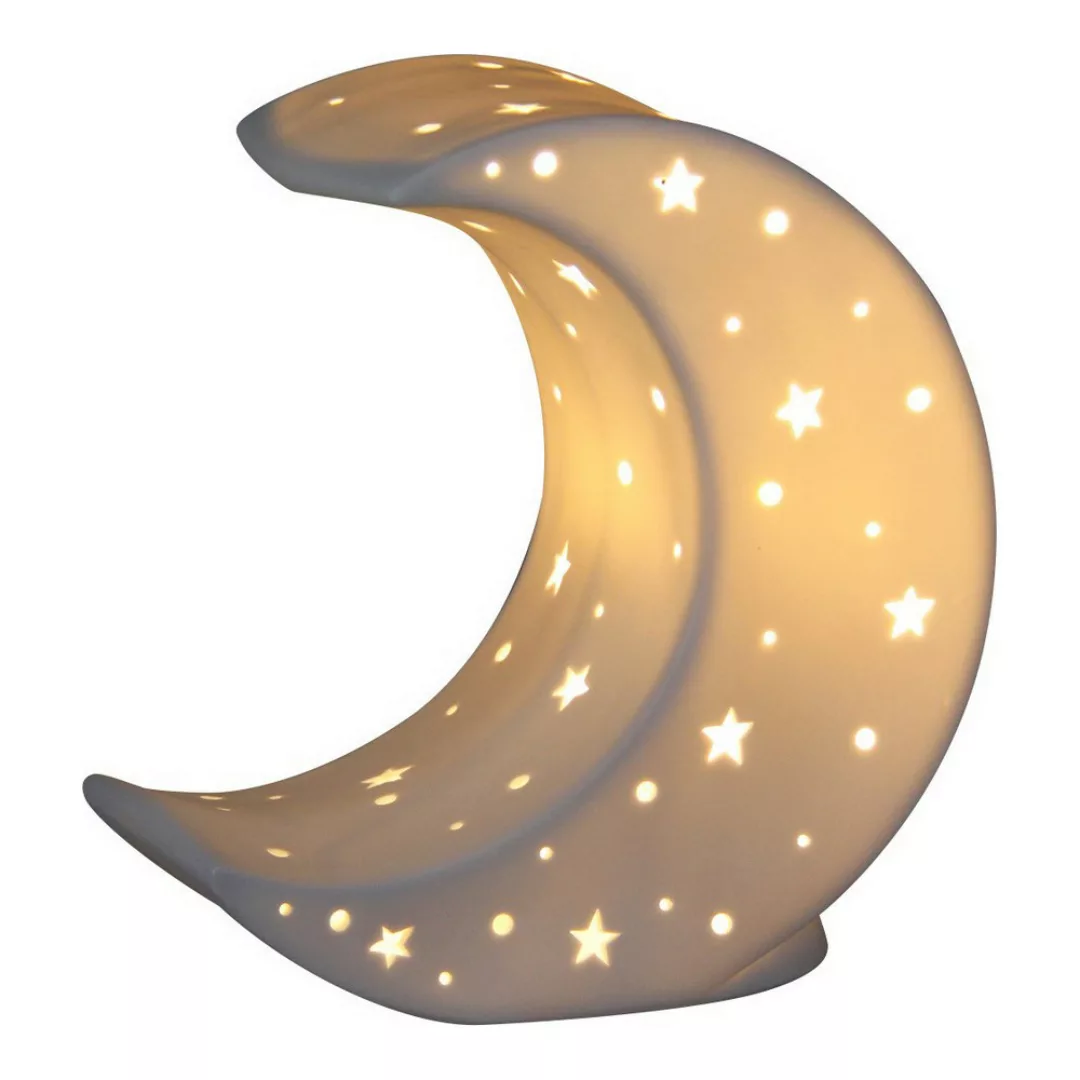 Tischlampe Mond Porzellan günstig online kaufen