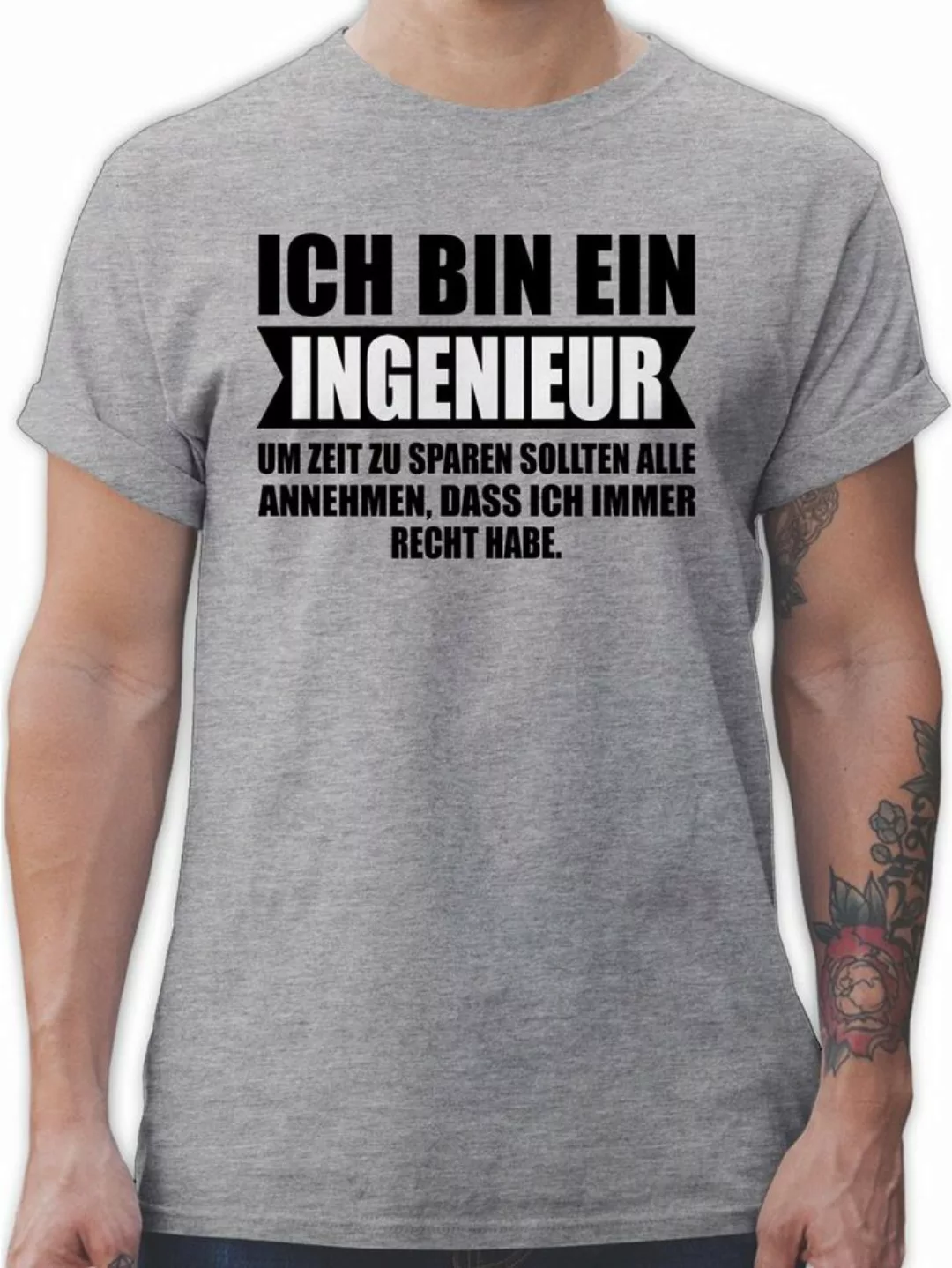 Shirtracer T-Shirt Ich bin Ingenieur Beruf und Job Geschenke günstig online kaufen