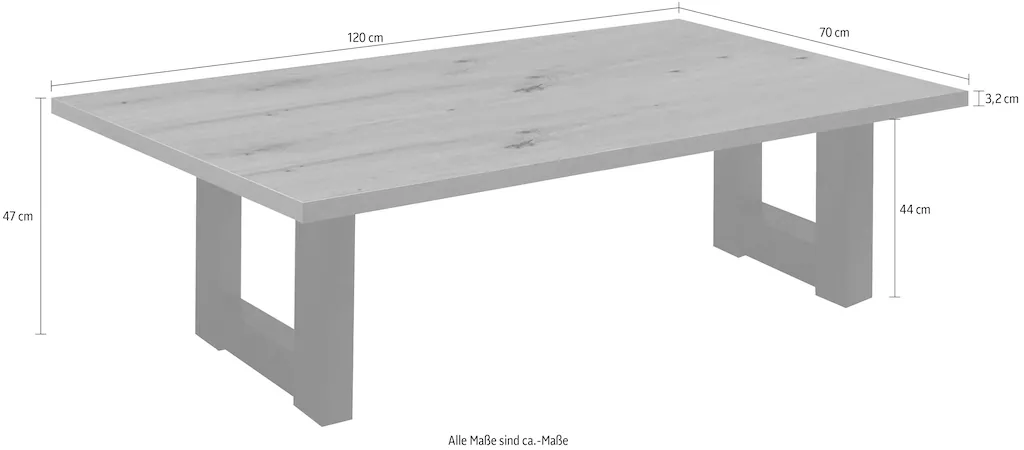 Mäusbacher Couchtisch "TOPSELLER", (Beistelltisch), Tisch, U-Gestell günstig online kaufen