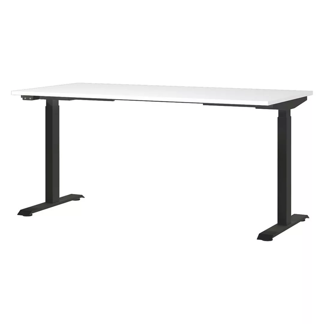 Schreibtisch 160cm, elektrisch höhenverstellbar, weiß, MEMPHIS-01 günstig online kaufen