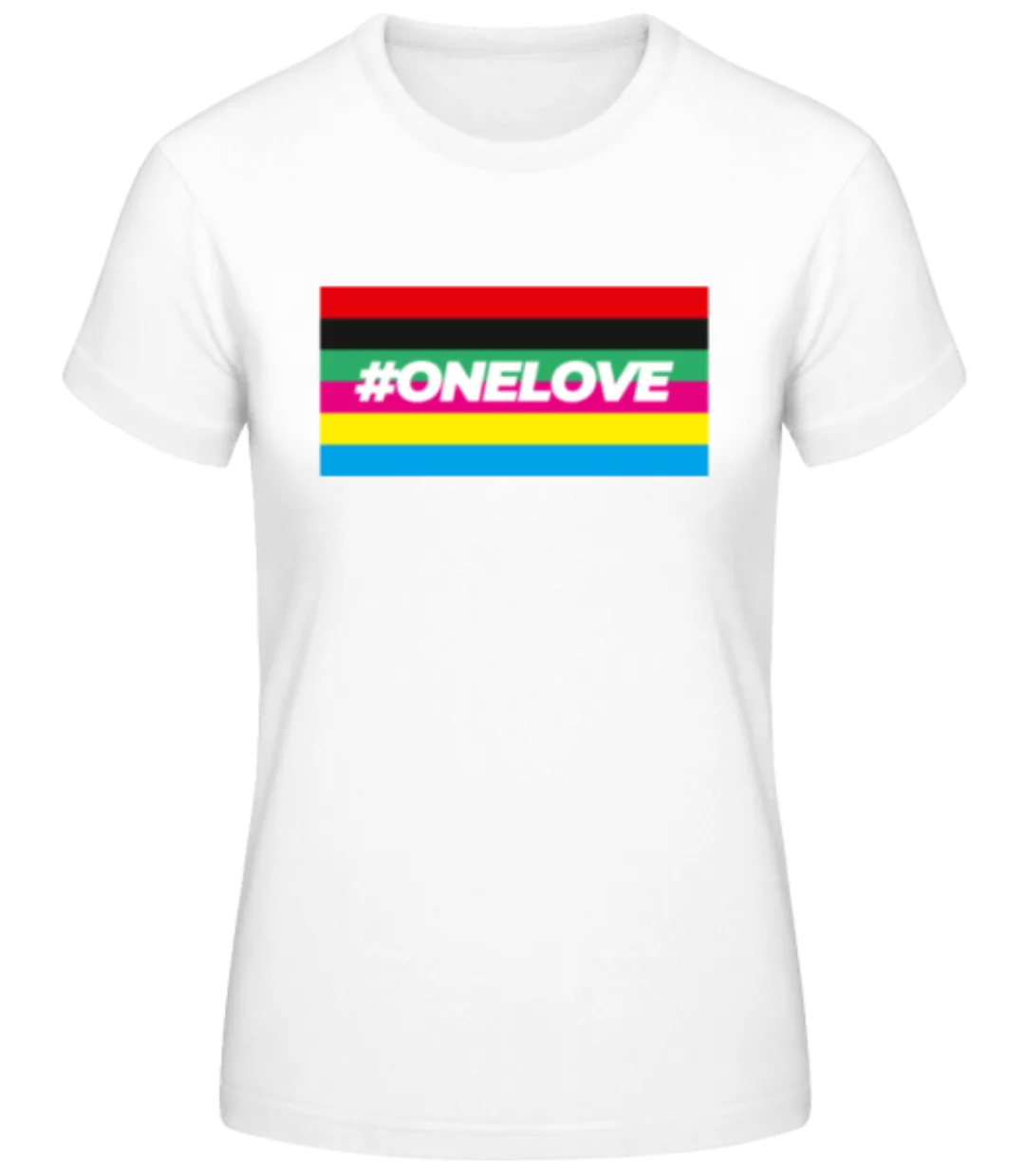 One Love Fahne · Frauen Basic T-Shirt günstig online kaufen