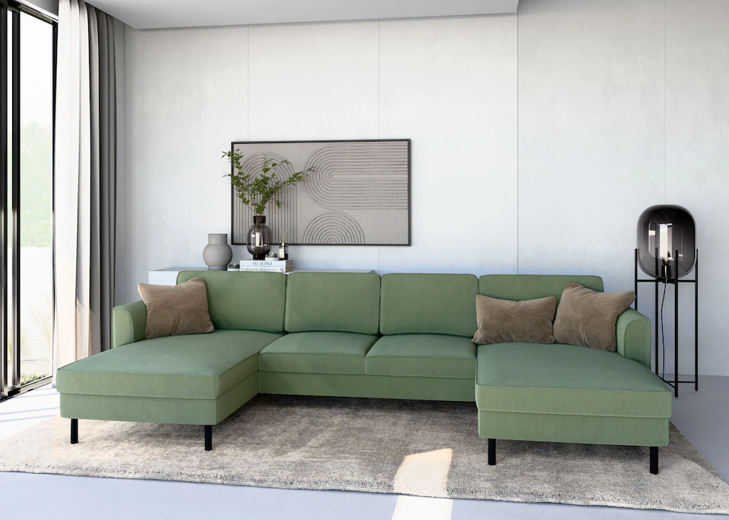 Home affaire Wohnlandschaft "Booster Couch wahlweise mit Schlaffunktion und günstig online kaufen