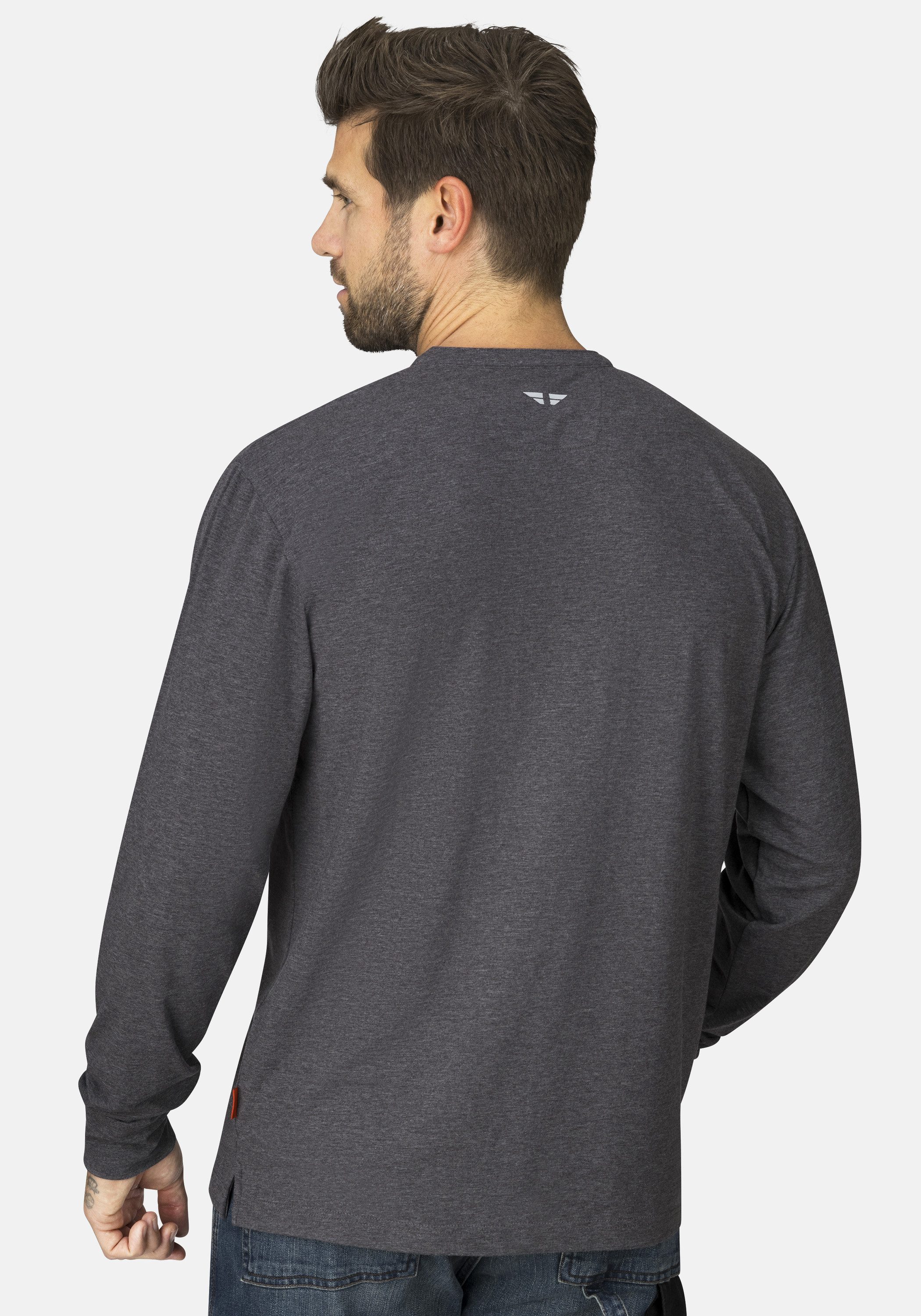 HERO by John Medoox Businessshirt "HANO Workwear Longsleeve Henley-Shirt", günstig online kaufen