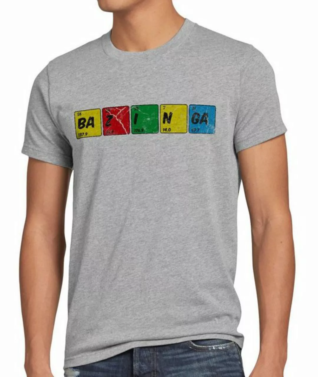 style3 T-Shirt Sheldon Periodensystem chemie theory cooper bazinga big bang günstig online kaufen