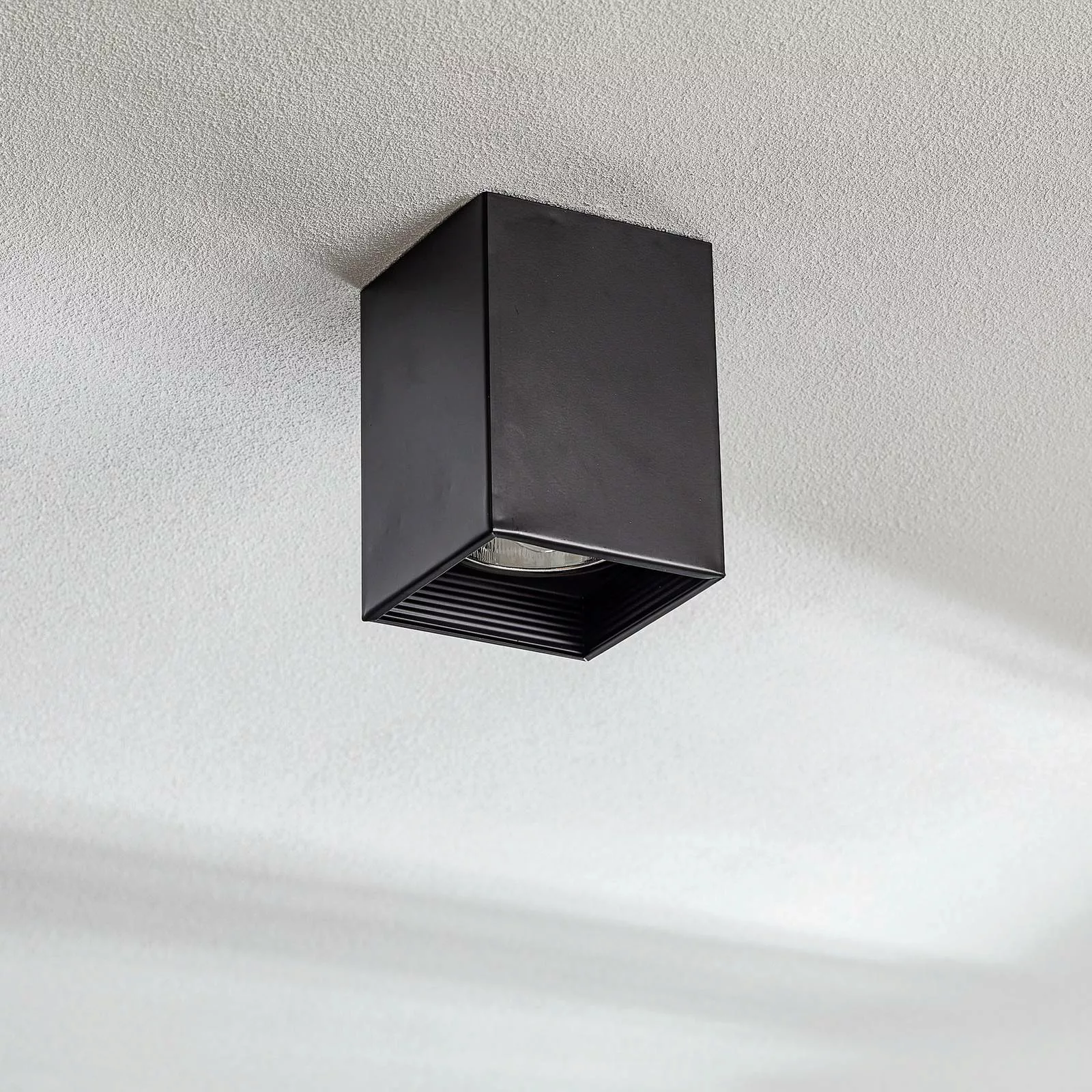 Deckenspot Downlight square schwarz, Breite 11,5cm günstig online kaufen