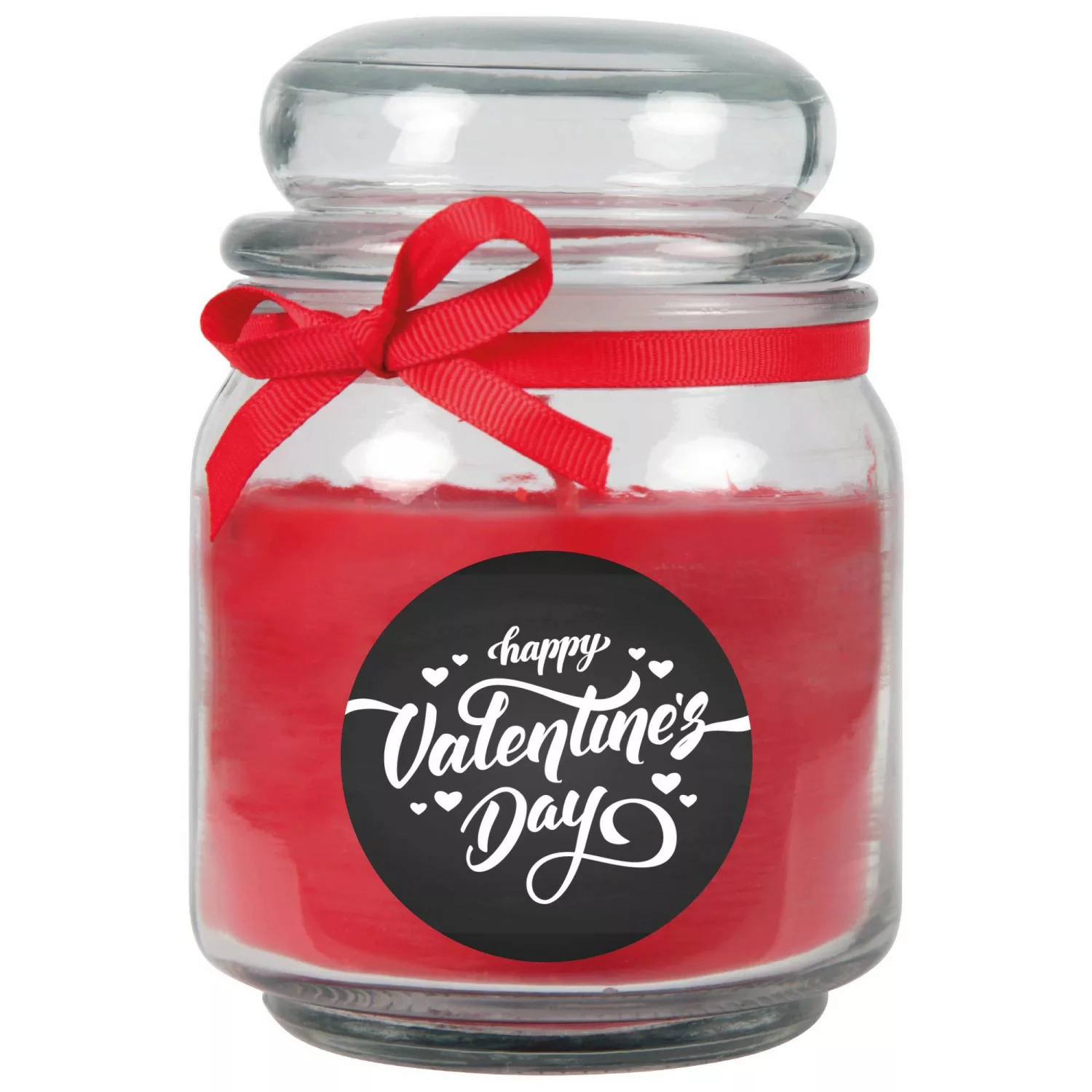 HS Candle Duftkerze & Glas Valentinstag Bonbon 70h Valentine's Day günstig online kaufen