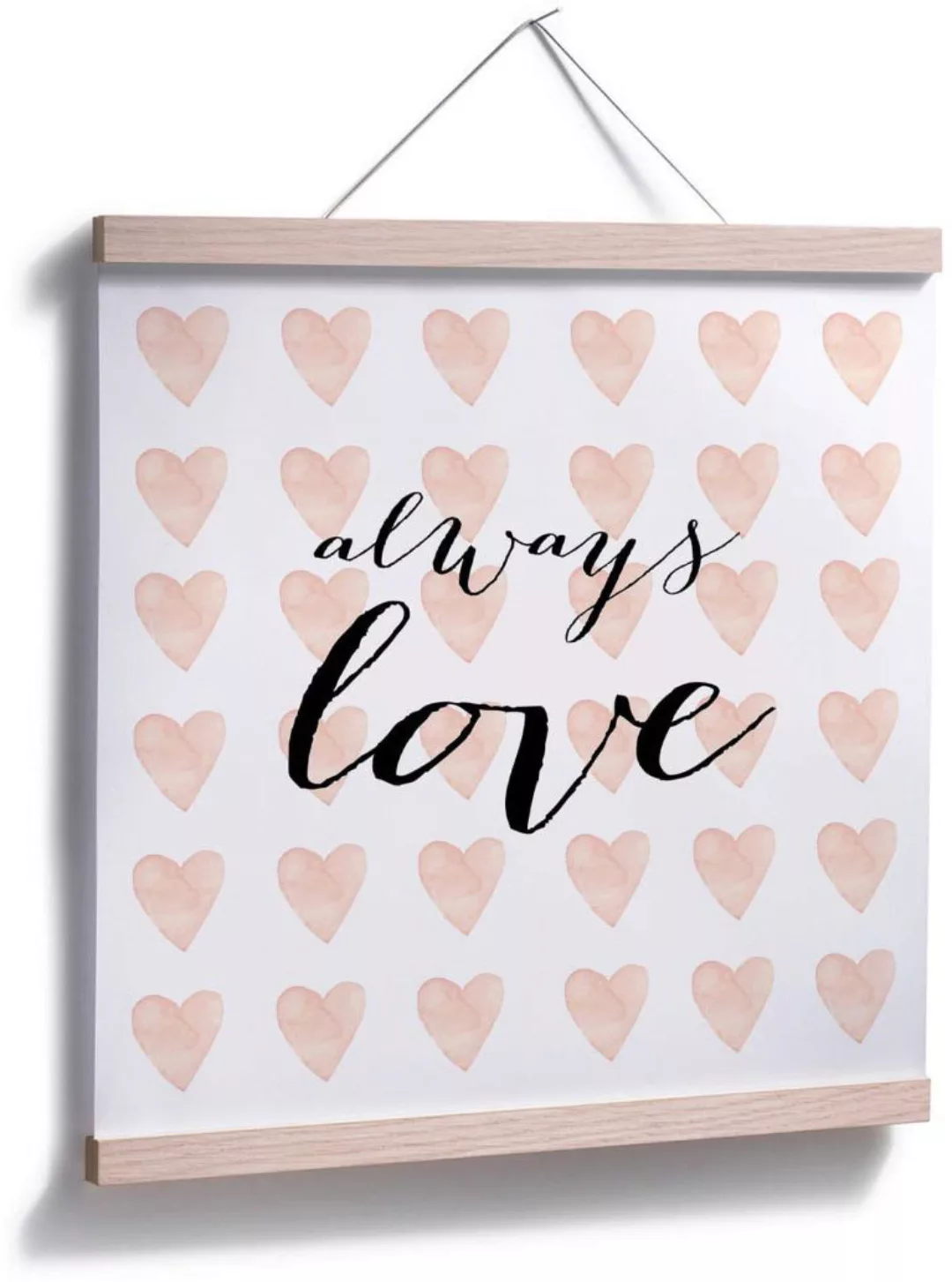 Wall-Art Poster "Always Love Kinderzimmedeko", Schriftzug, (1 St.) günstig online kaufen
