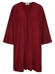 Long-Strickjacke 3/4-Arm Anna Aura rot günstig online kaufen