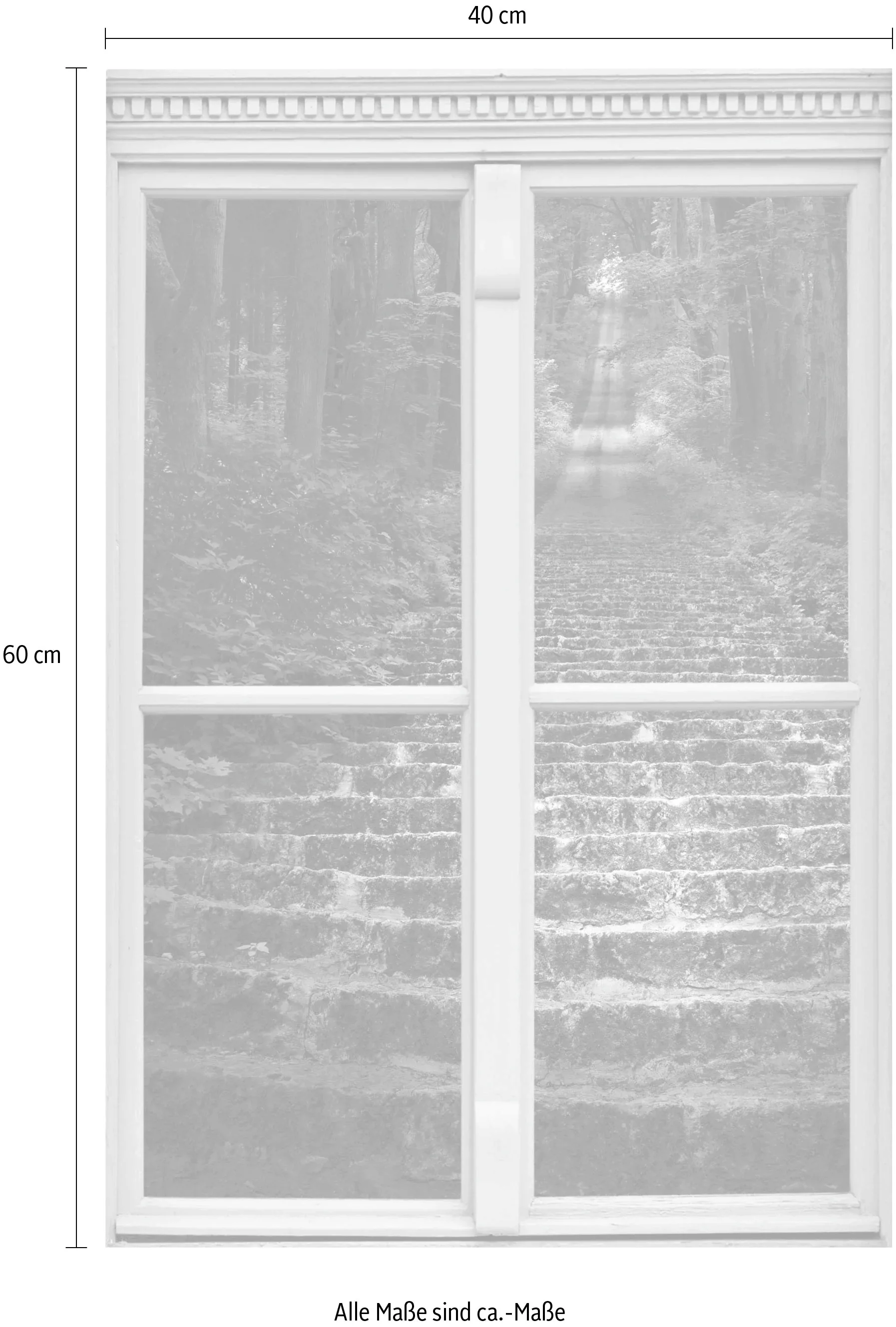queence Wandsticker "Treppe im Wald" günstig online kaufen