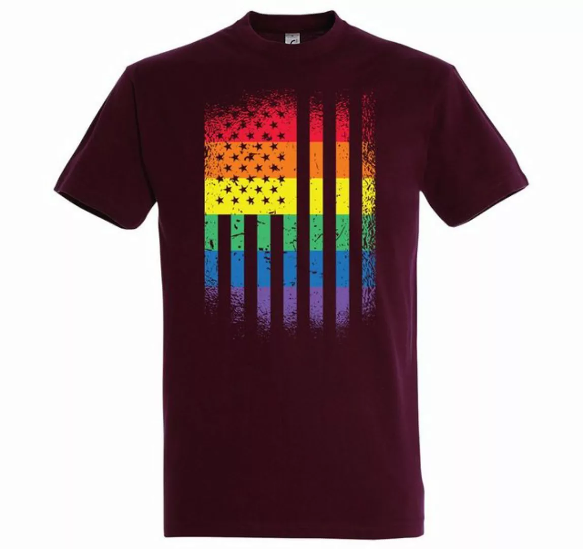 Youth Designz T-Shirt Amerika Flagge Pride Herren Shirt mit Trendigem Front günstig online kaufen