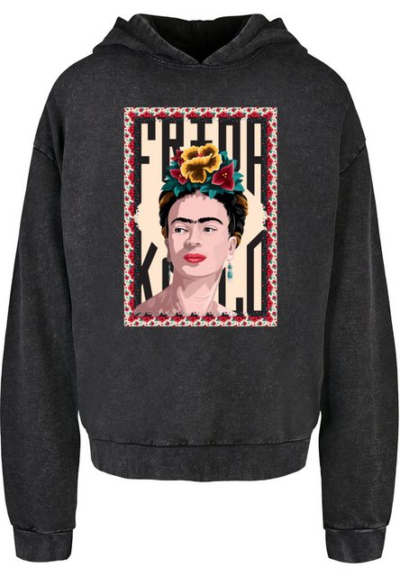 Merchcode Kapuzensweatshirt Merchcode Frida Kahlo - Frame one Acid Washed O günstig online kaufen