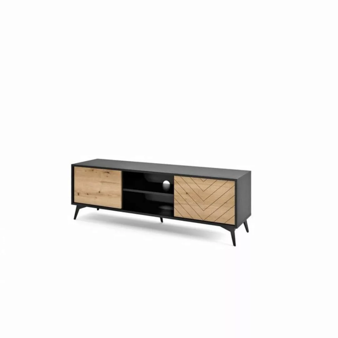 Beautysofa TV-Schrank RTV154 (Lowboard im modernes Stil) mit 2x Scharniertü günstig online kaufen