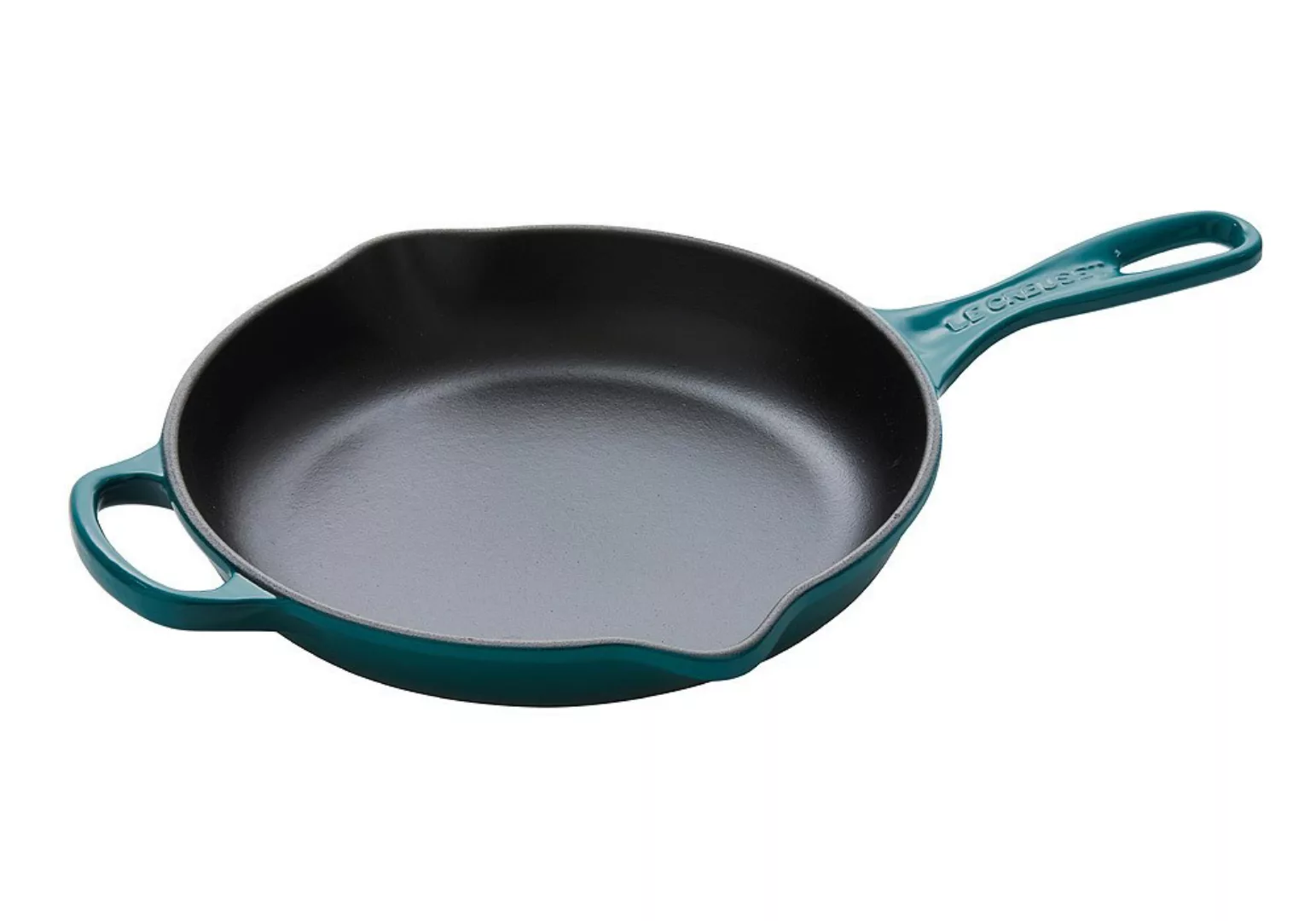 Le Creuset Brat- und Servierpfanne Hoch Gusseisen Deep Teal Petrol 26cm günstig online kaufen