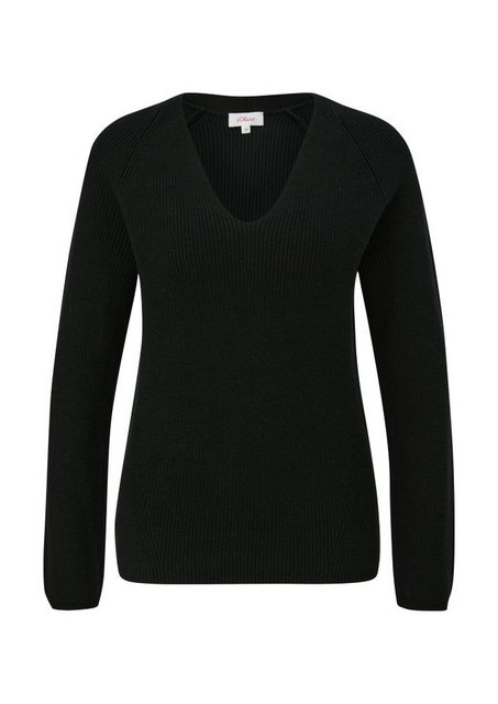 s.Oliver Strickpullover - Basic Strickpullover Damen - Pullover einfarbig-  günstig online kaufen