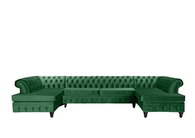 Xlmoebel Ecksofa Chesterfield Dreisitzer Luxus Wohnzimmereinrichtung Neu St günstig online kaufen