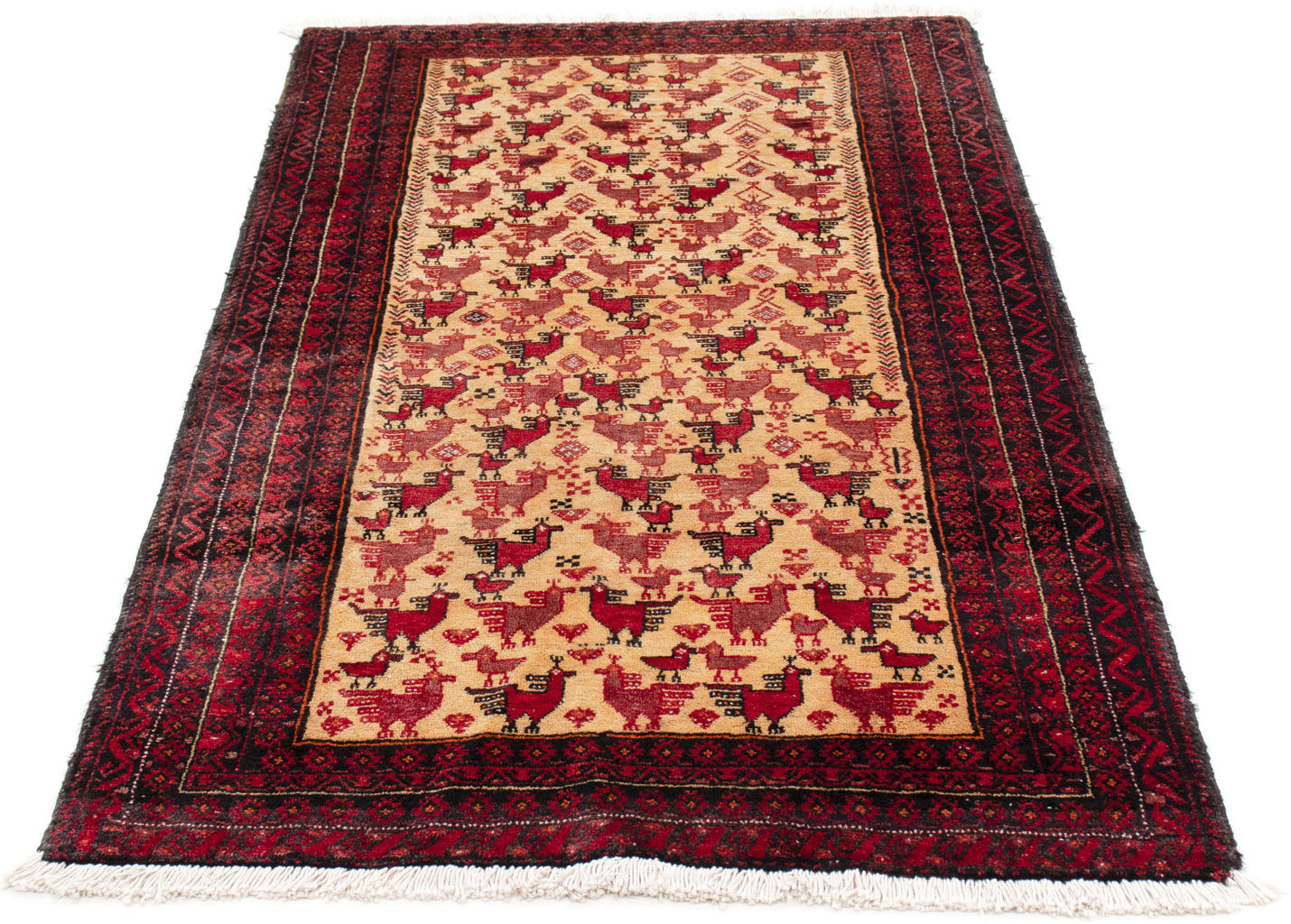 morgenland Orientteppich »Belutsch - 167 x 94 cm - beige«, rechteckig, Wohn günstig online kaufen