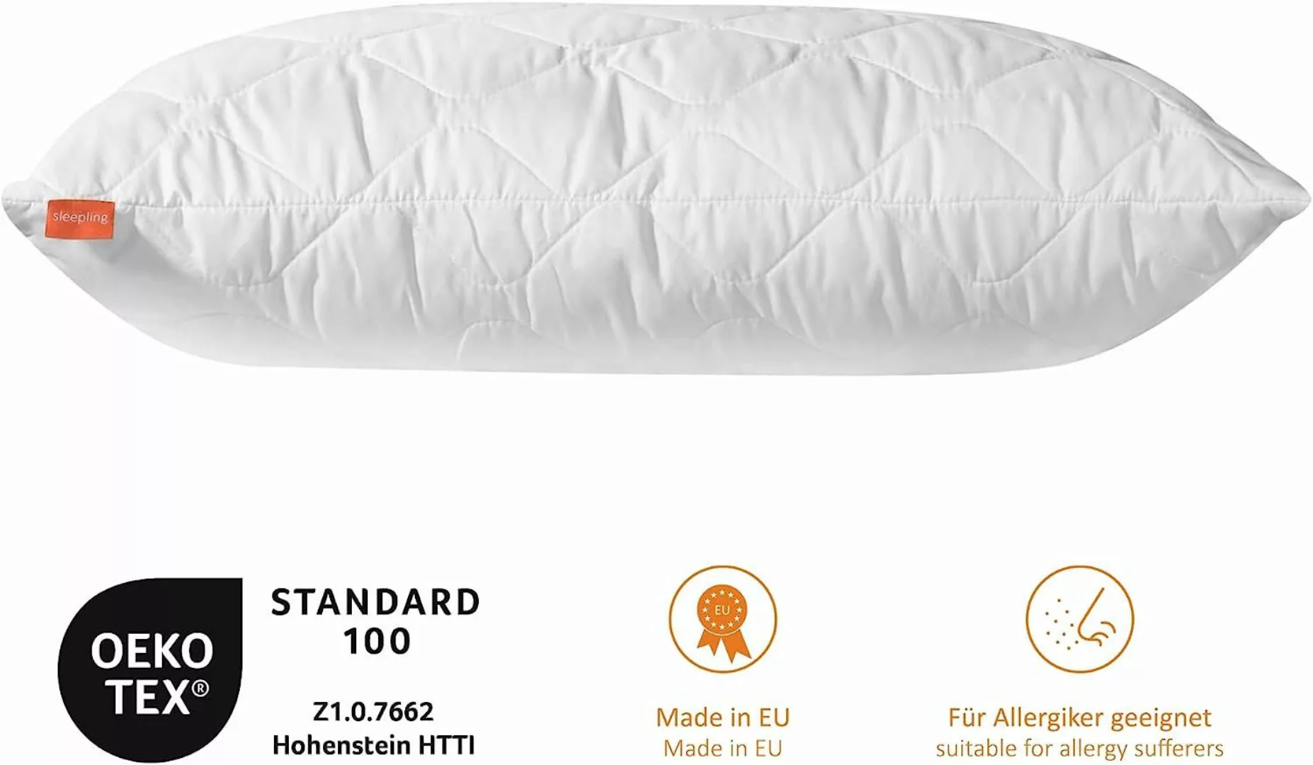 sleepling Kopfkissen Basic 200, Füllung: 100% günstig online kaufen