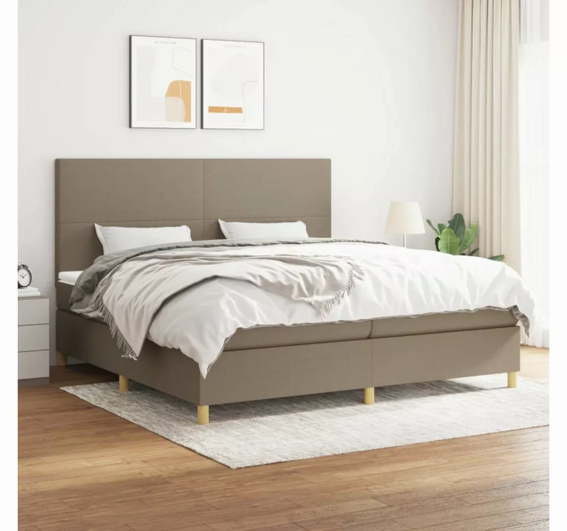 vidaXL Boxspringbett Bett Boxspringbett mit Matratze Stoff (200 x 200 cm, T günstig online kaufen