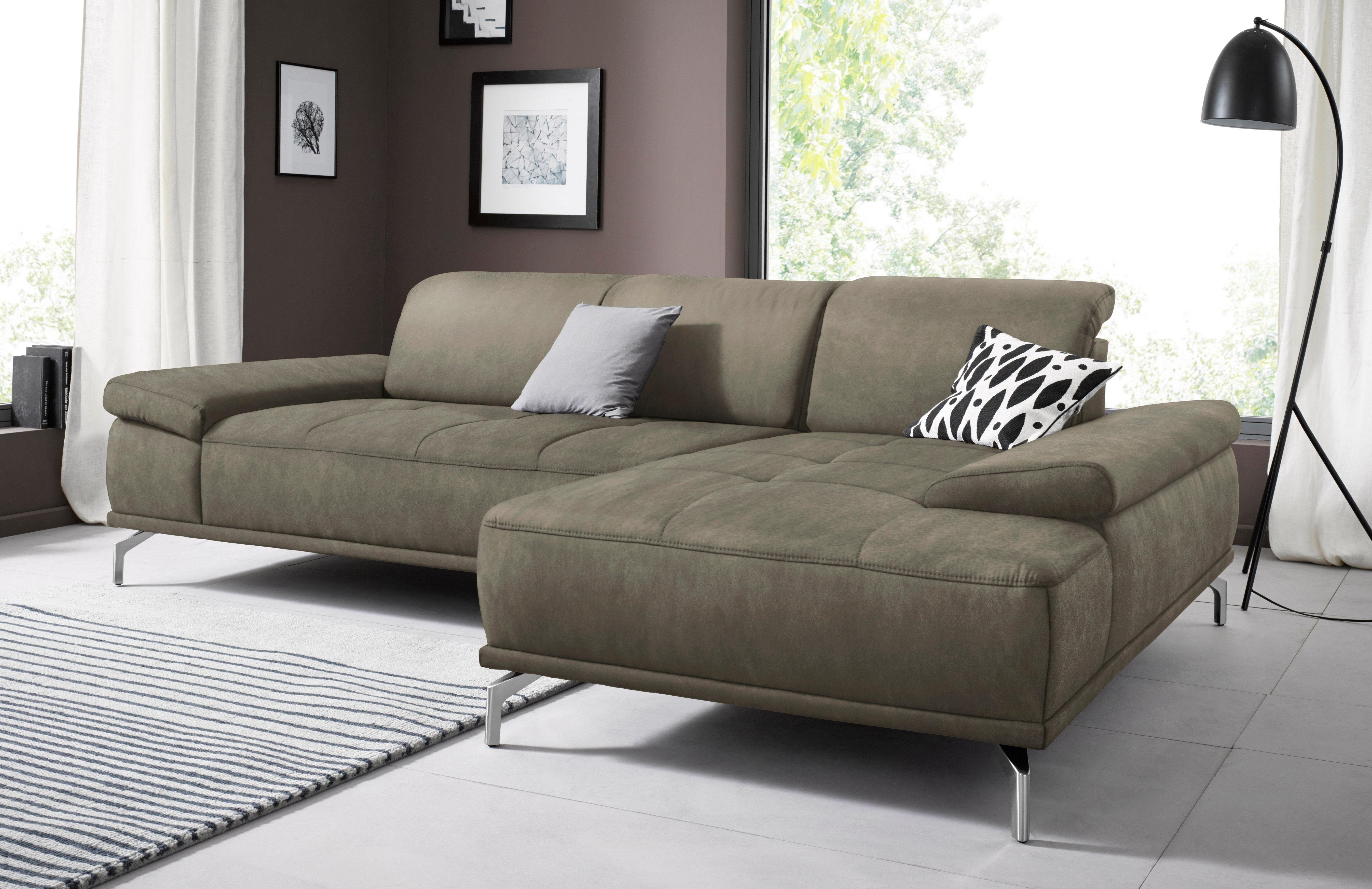 Places of Style Ecksofa "Caluna", Inkl.Sitztiefenverstellung, wahlweise mit günstig online kaufen